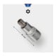Brilliant Tools 1/2" TX-bitdop, met kopboring, TB55-1