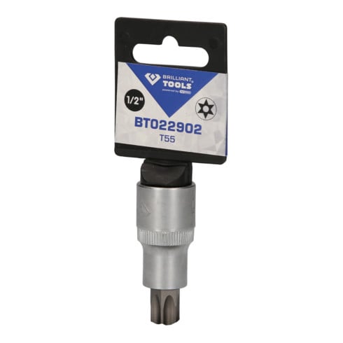 Brilliant Tools 1/2" TX-bitdop, met kopboring, TB55