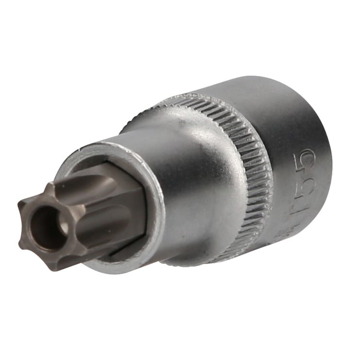 Brilliant Tools 1/2" TX-bitdop, met kopboring, TB55