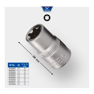 Brilliant Tools 1/2 inch TX-E-dopsleutel