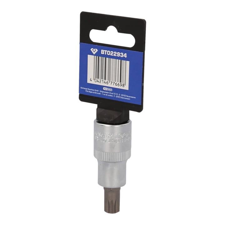 Brilliant Tools 1/2" veeltandbitdop, 55 mm lang, M10