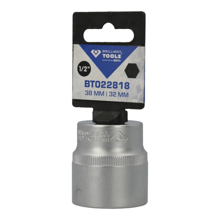 Brilliant Tools 1/2" zeskantdop, 32 mm