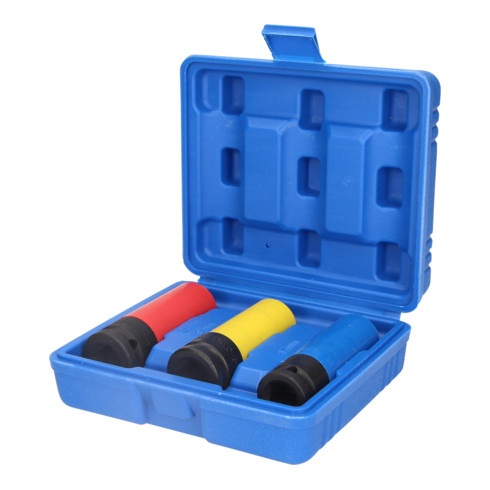 Brilliant Tools 1/2 Zoll Alu-Felgen-Kraft-Stecknuss-Satz, 17 / 19 / 21 mm, 3-tlg