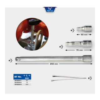 Brilliant Tools 1/2 Zoll Schwenkbare Verlängerung