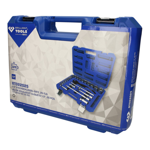 Brilliant Tools 1/2 Zoll Steckschlüssel-Satz, 25-tlg