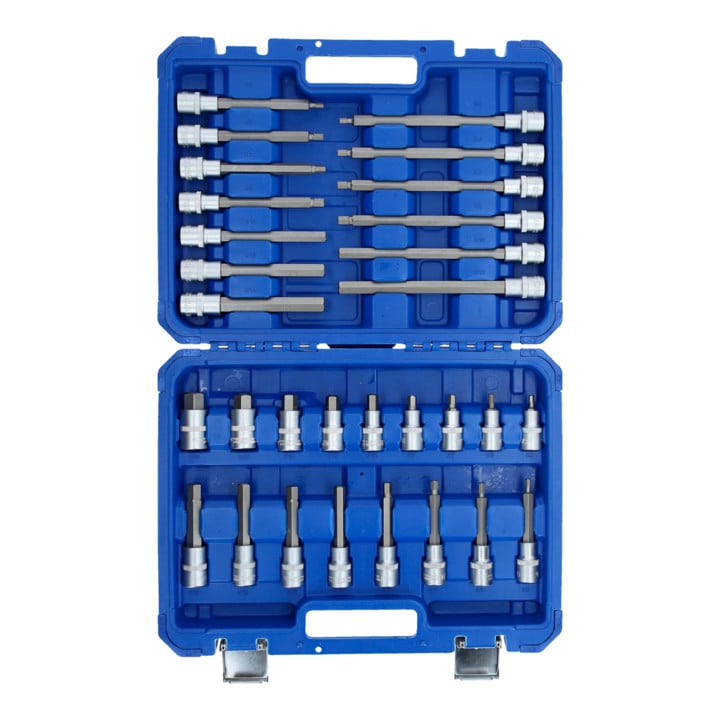 Brilliant Tools 1/2 Zoll Steckschlüssel-Satz, 30-tlg, Innensechskant-Profil