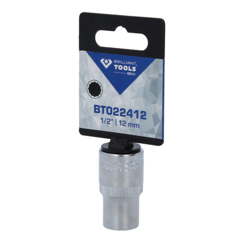 Brilliant Tools 1/2" Zwölfkant-Stecknuss, 12 mm