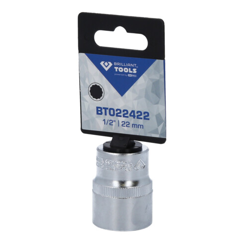 Brilliant Tools 1/2" Zwölfkant-Stecknuss, 22 mm