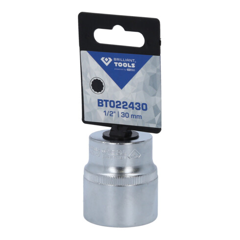 Brilliant Tools 1/2" Zwölfkant-Stecknuss, 30 mm
