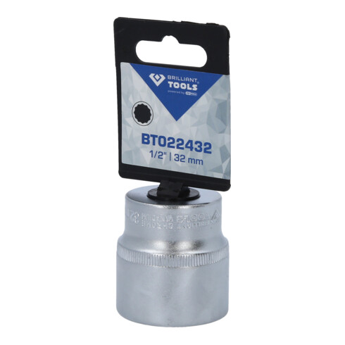 Brilliant Tools 1/2" Zwölfkant-Stecknuss, 32 mm