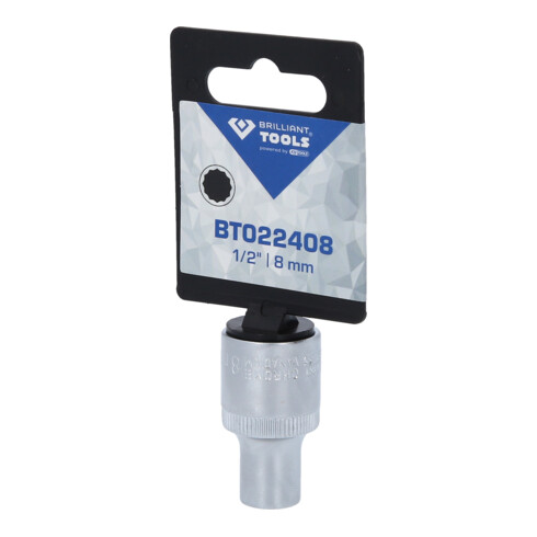 Brilliant Tools 1/2" Zwölfkant-Stecknuss, 8 mm