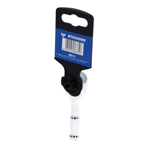 Brilliant Tools 1/4" Mini-omkeerknarre met metalen handgreep, 100 tanden