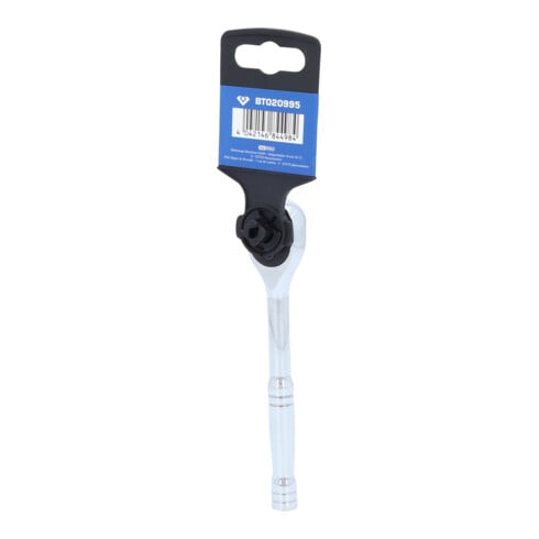 Brilliant Tools 1/4" omschakelbare ratel met metalen greep