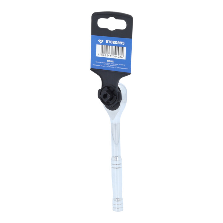 Brilliant Tools 1/4" omschakelbare ratel met metalen greep