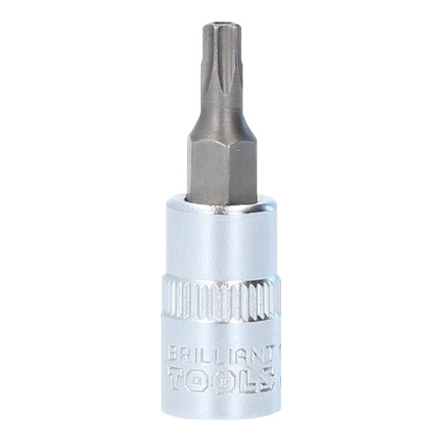 Brilliant Tools 1/4 inch TX bitdop, met kopboring