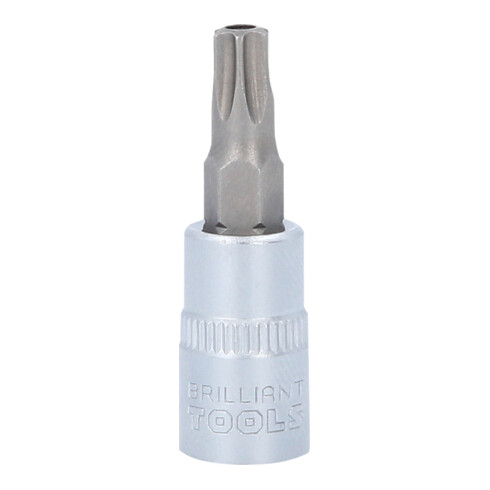 Brilliant Tools 1/4 inch TX bitdop, met kopboring