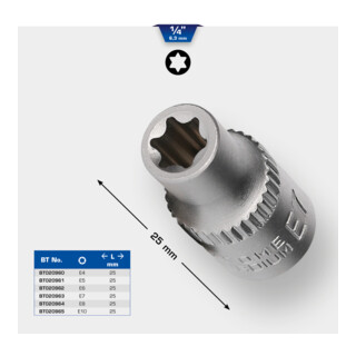Brilliant Tools 1/4 inch TX E-dop