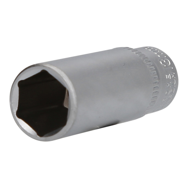 Brilliant Tools 1/4" zeskantdop, lange uitvoering, 13 mm