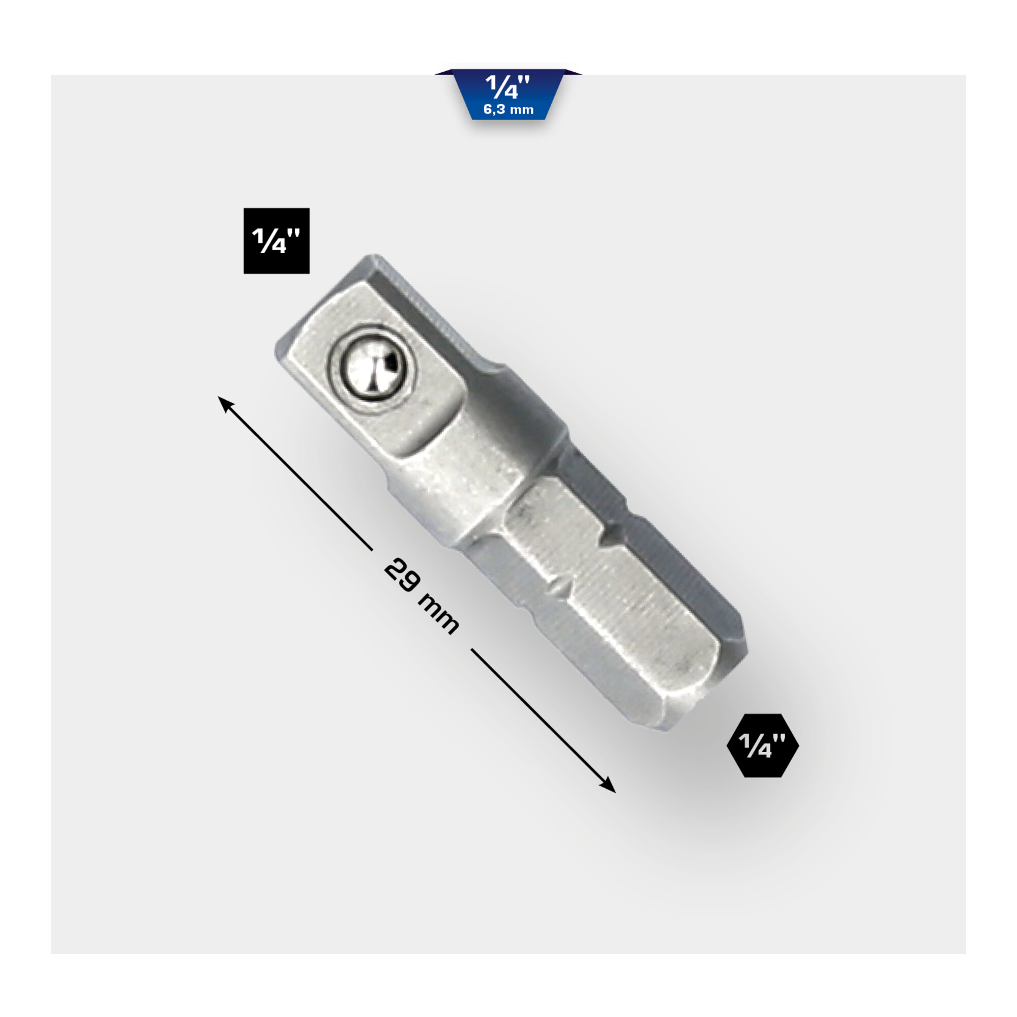 Brilliant Tools 1/4 Zoll Adapter