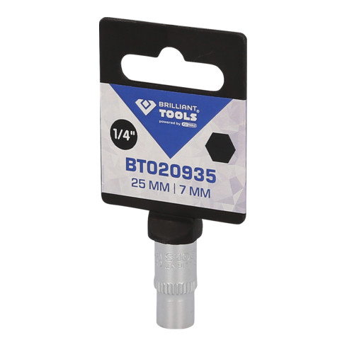 Brilliant Tools 1/4 Zoll Sechskant-Stecknuss, 7 mm
