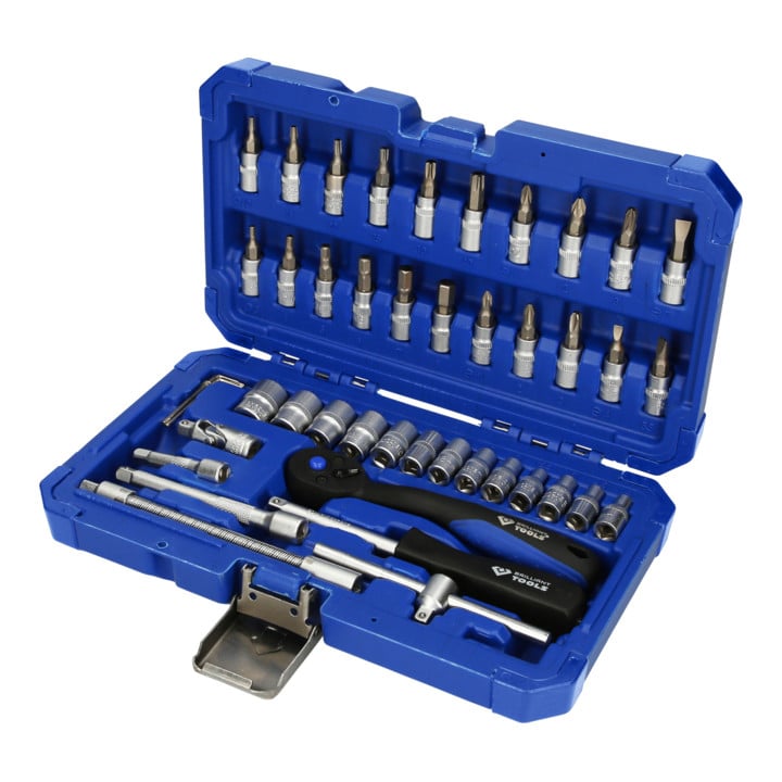 Brilliant Tools 1/4 Zoll Steckschlüssel-Satz, 46-tlg
