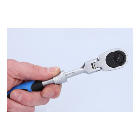Brilliant Tools 1/4 Zoll Teleskop-Umschaltknarre mit flexibelem Kopf  (175 - 225 mm)