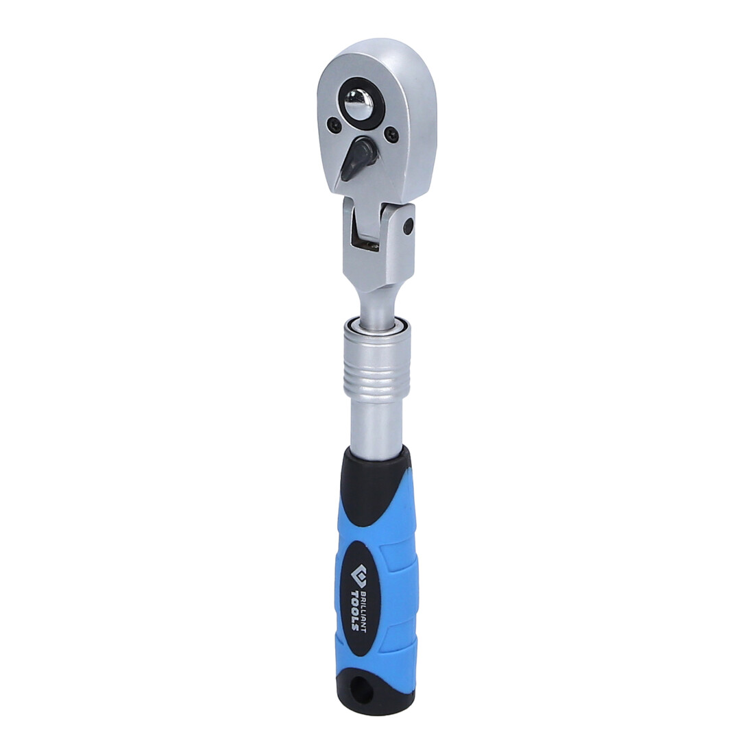 Brilliant Tools 1/4 Zoll Teleskop-Umschaltknarre mit flexibelem Kopf  (175 - 225 mm)