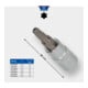 Brilliant Tools 1/4 Zoll TX-Bit-Stecknuss, mit Stirnlochbohrung-1