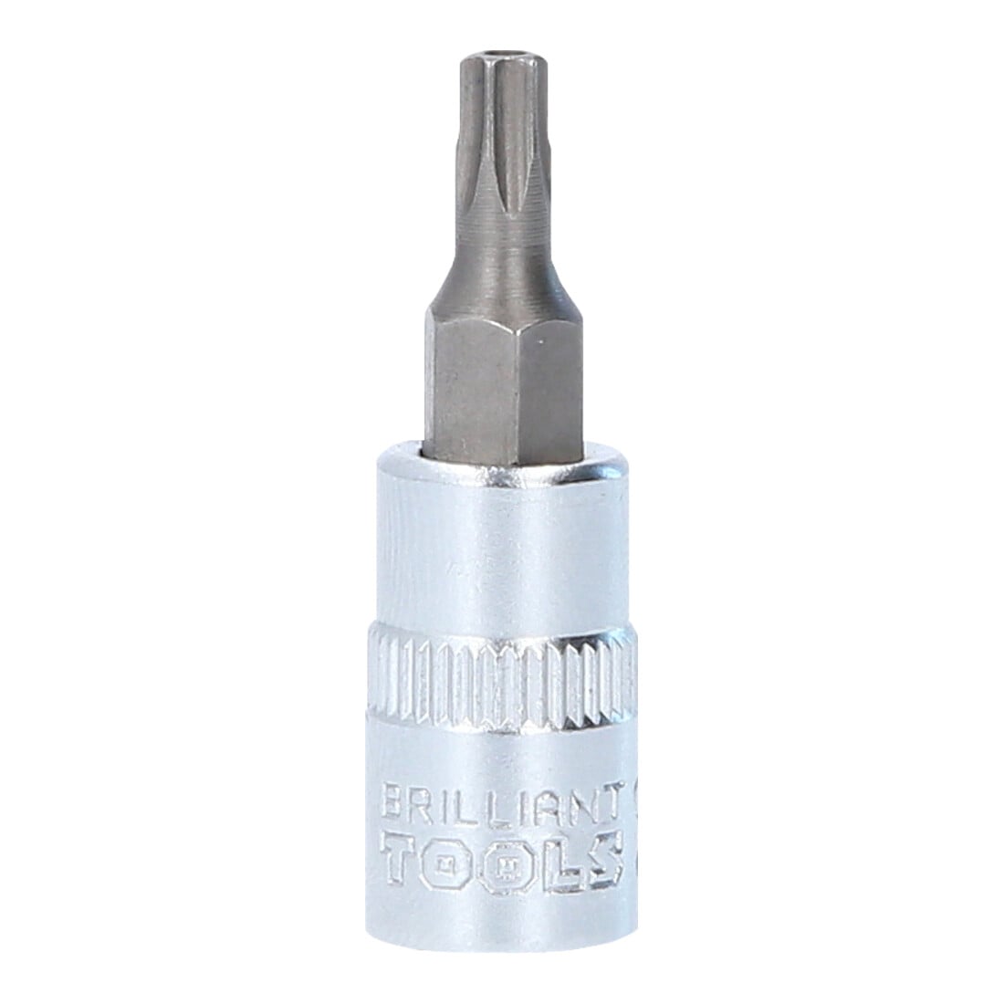 Brilliant Tools 1/4 Zoll TX-Bit-Stecknuss, mit Stirnlochbohrung