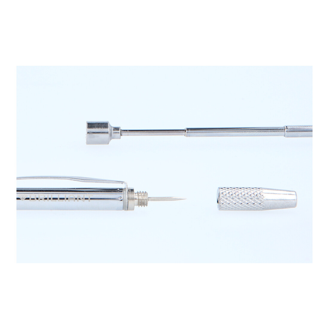 Brilliant Tools 2in1 Teleskop-Magnetheber mit Waschdüsenreinigungs- und Einstellwerkzeug