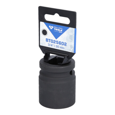 Brilliant Tools 3/4" Kraft-Stecknuss Zwölfkant, 30 mm, kurz