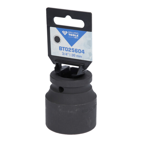 Brilliant Tools 3/4" Kraft-Stecknuss Zwölfkant, 36 mm, kurz