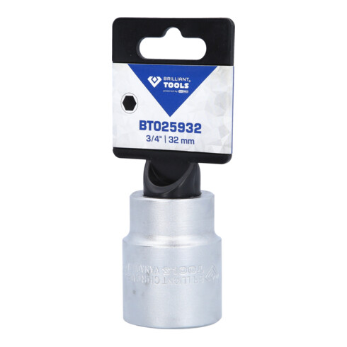 Brilliant Tools 3/4" Sechskant-Stecknuss, 32 mm