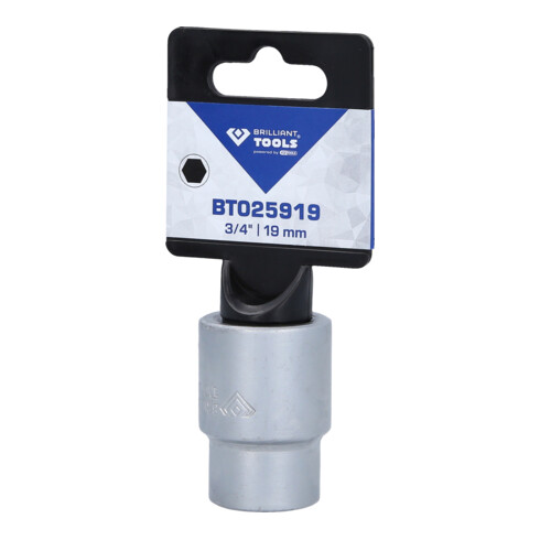 Brilliant Tools 3/4" Zeskant-dopsleutel, 19 mm
