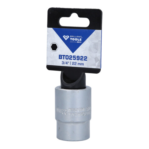 Brilliant Tools 3/4" Zeskant-dopsleutel, 22 mm