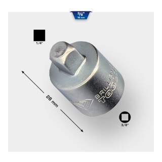 Brilliant Tools 3/8" Adattatore su 1/4"