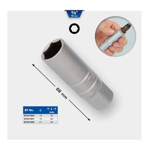Brilliant Tools Bussola per candele 3/8" 