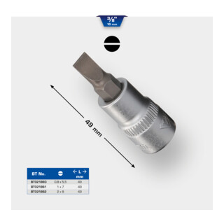 Brilliant Tools 3/8 inch sleufbitdop