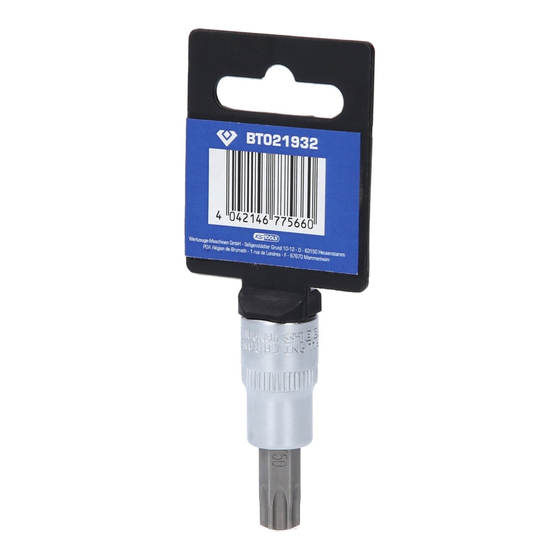 Brilliant Tools 3/8 inch TX bitdop, met kopboring