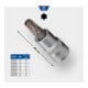 Brilliant Tools 3/8" TX-bitdop, T30