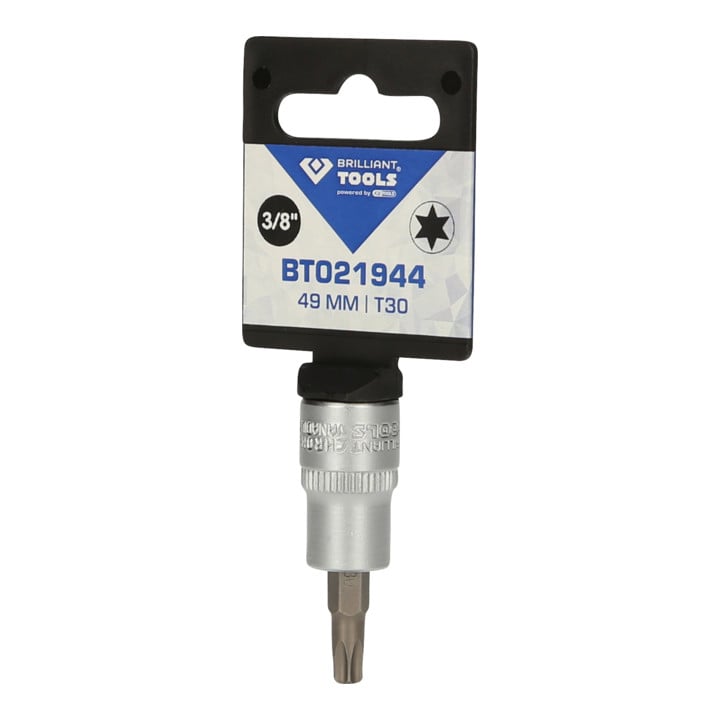 Brilliant Tools 3/8" TX-bitdop, T30