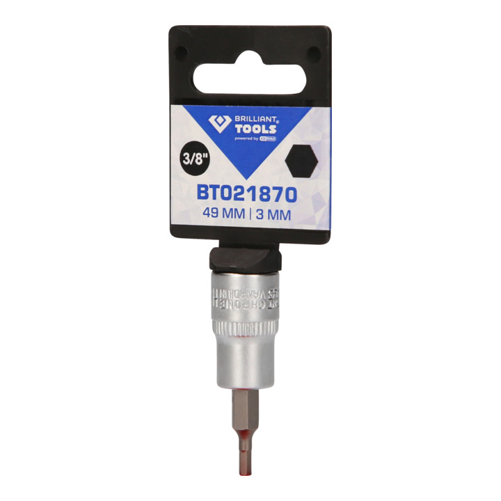 Brilliant Tools 3/8 Zoll Innensechskant Bit-Stecknuss
