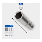 Brilliant Tools 3/8 Zoll Sechskant-Stecknuss, lange Ausführung, 15 mm