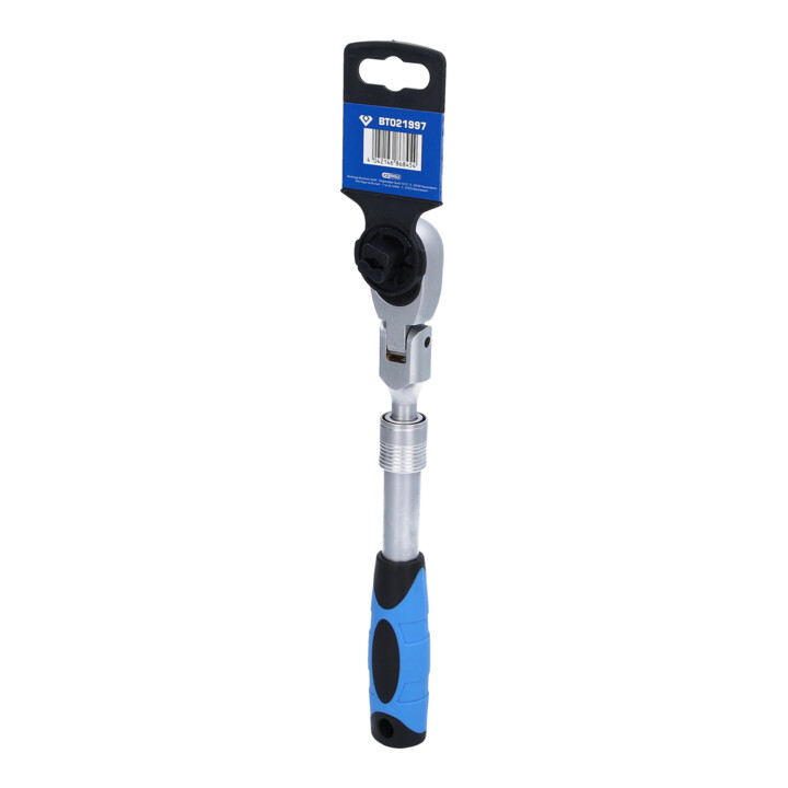 Brilliant Tools 3/8 Zoll Teleskop-Umschaltknarre mit flexibelem Kopf (250 - 350 mm)