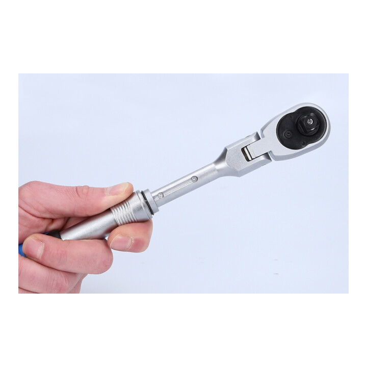 Brilliant Tools 3/8 Zoll Teleskop-Umschaltknarre mit flexibelem Kopf (250 - 350 mm)