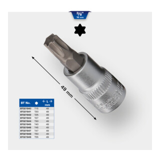 Brilliant Tools 3/8 Zoll Torx-Bit-Stecknuss, T40