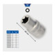 Brilliant Tools 3/8 Zoll Torx-E-Stecknuss, E7-1