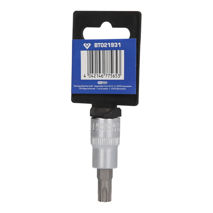 Brilliant Tools 3/8 Zoll TX-Bit-Stecknuss, mit Stirnlochbohrung