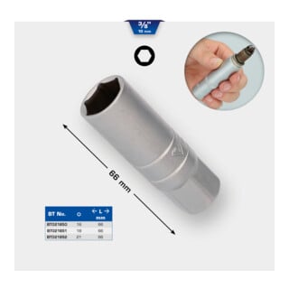 Brilliant Tools 3/8 Zoll Zündkerzen-Stecknuss