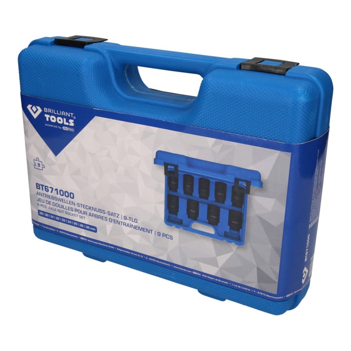 Brilliant Tools Aandrijfasdopsleutelset, 9-dlg